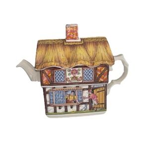 Vintage Sadler  Cookie Jar Rare Canister House Shaped Collectible Cottagecore